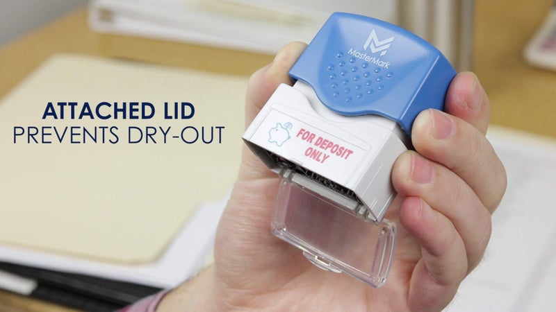 MasterMark Premium 2-Color Pre-Inked Office Stamp (for Deposit Only) - Image 4